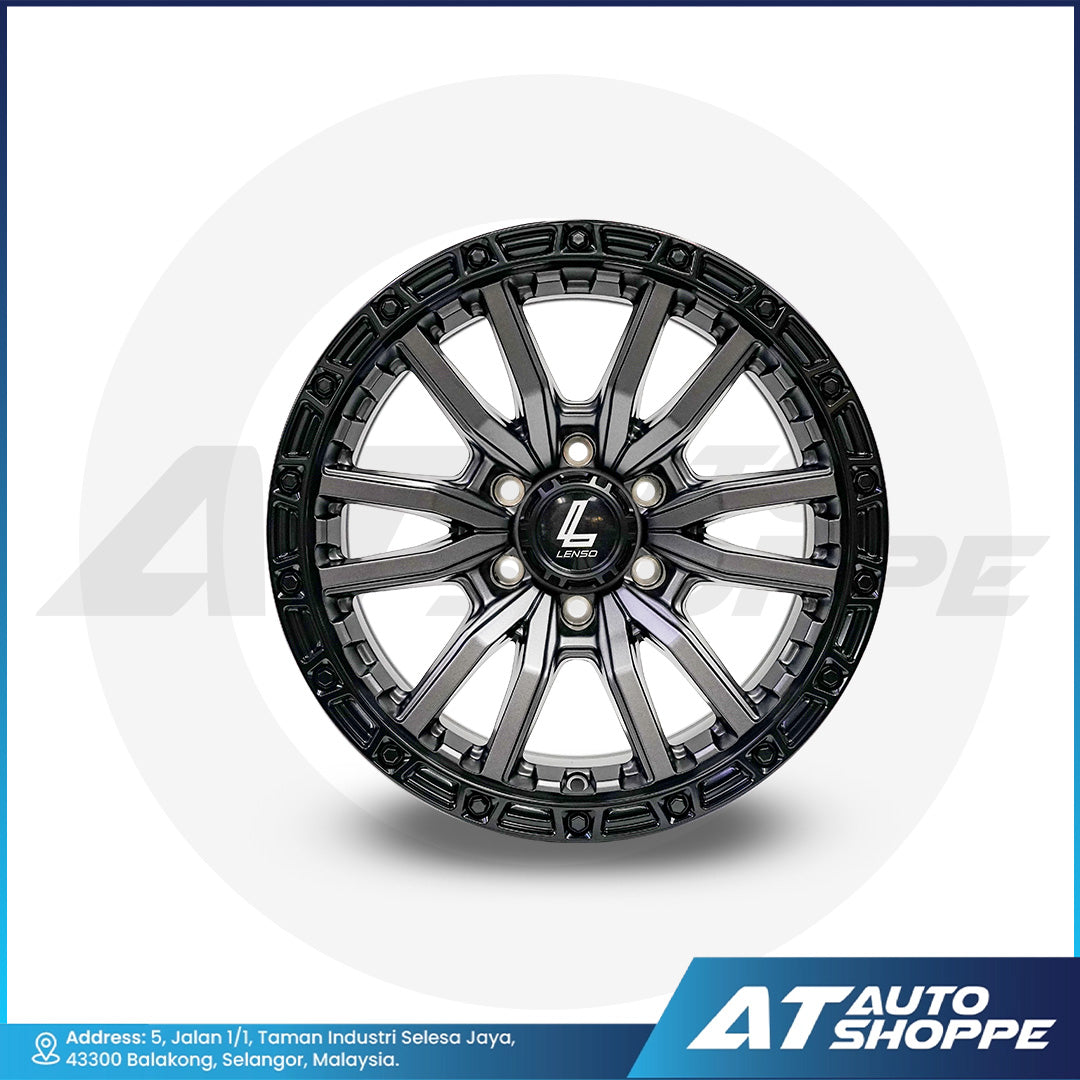 Lenso Valor Gray Anthracite With Satin Black Flip 18x9 6x139.7 ET0