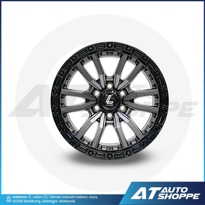 Lenso Valor Gray Anthracite With Satin Black Flip 18x9 6x139.7 ET0