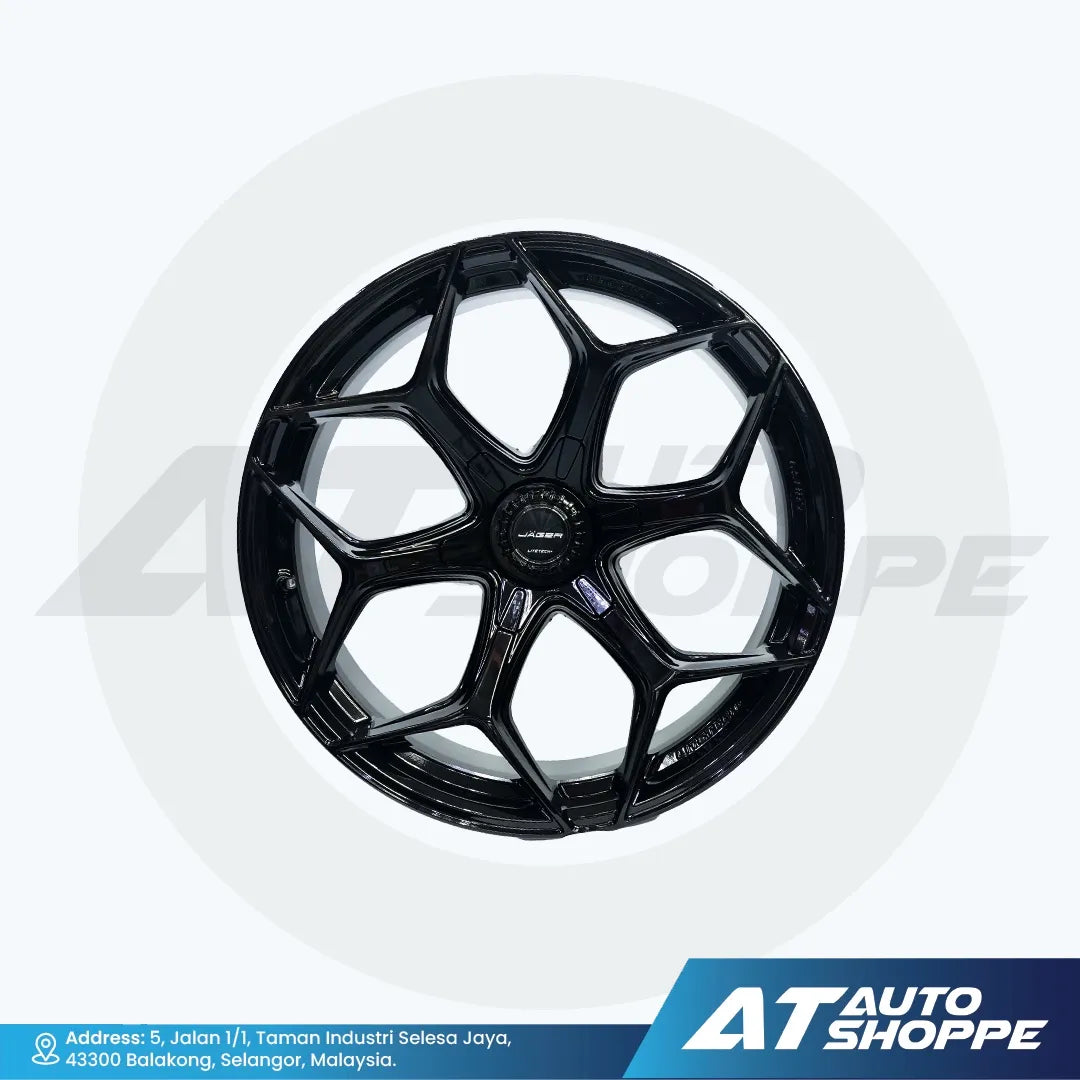 Lenso Vamos 6 Litetech+ Matte Black 20x9 ET15 6x139.7 (1 Piece)