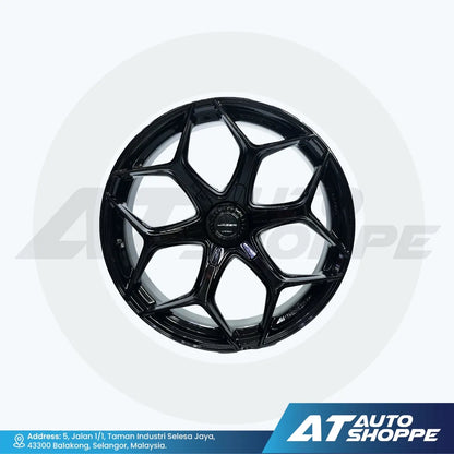 Lenso Vamos 6 Litetech+ Matte Black 20x9 ET15 6x139.7 (1 Piece)