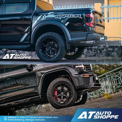Lenso Vamos 6 Litetech+ Matte Black 20x9 ET15 6x139.7 (1 Piece)