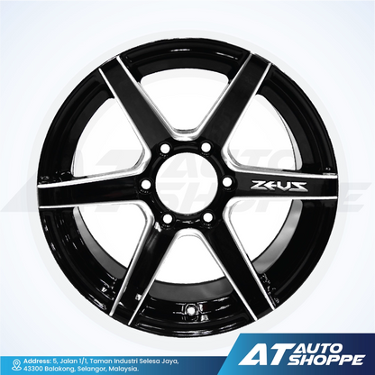 Lenso Zeus 01-Matte Black 18x10.5 ET15 6x139.7 (1 Piece)