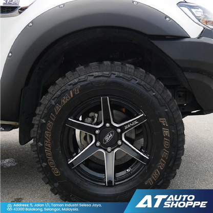 Lenso Zeus 01-Matte Black 18x10.5 ET15 6x139.7 (1 Piece)