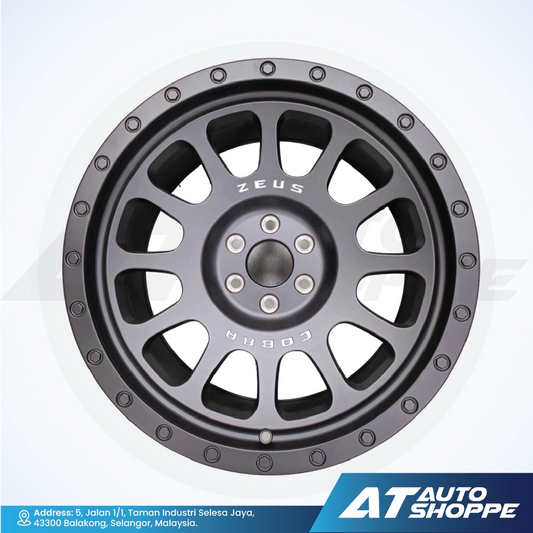 Lenso Zeus 03-Matte Black 16x8.5J ET0 6x139.7 (1 Piece)