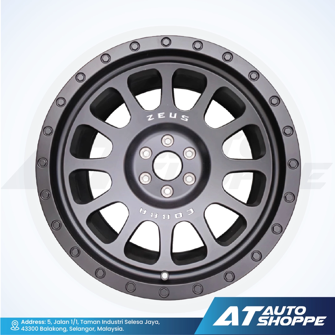 Lenso Zeus 03-Matte Black 18x9 ET10 6x114.3 (1 Piece)