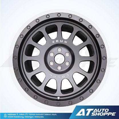 Lenso Zeus 03-Matte Black 18x9 ET10 6x114.3 (1 Piece)