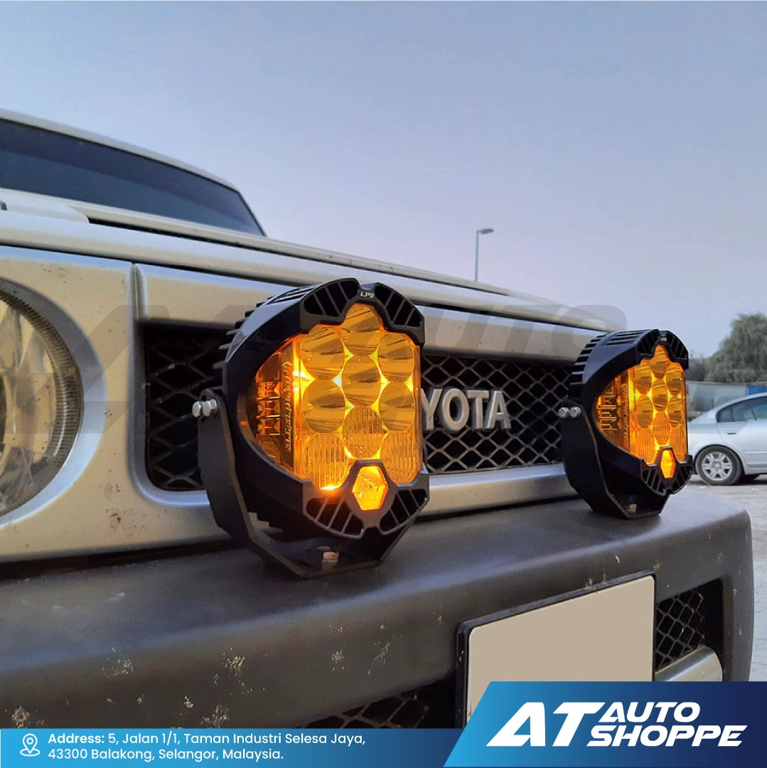 Lightxaber BJ70 Yellow LED Spotlight 7" 3000K (1 Piece)