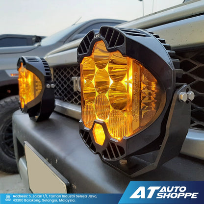 Lightxaber BJ70 Yellow LED Spotlight 7" 3000K (1 Piece)