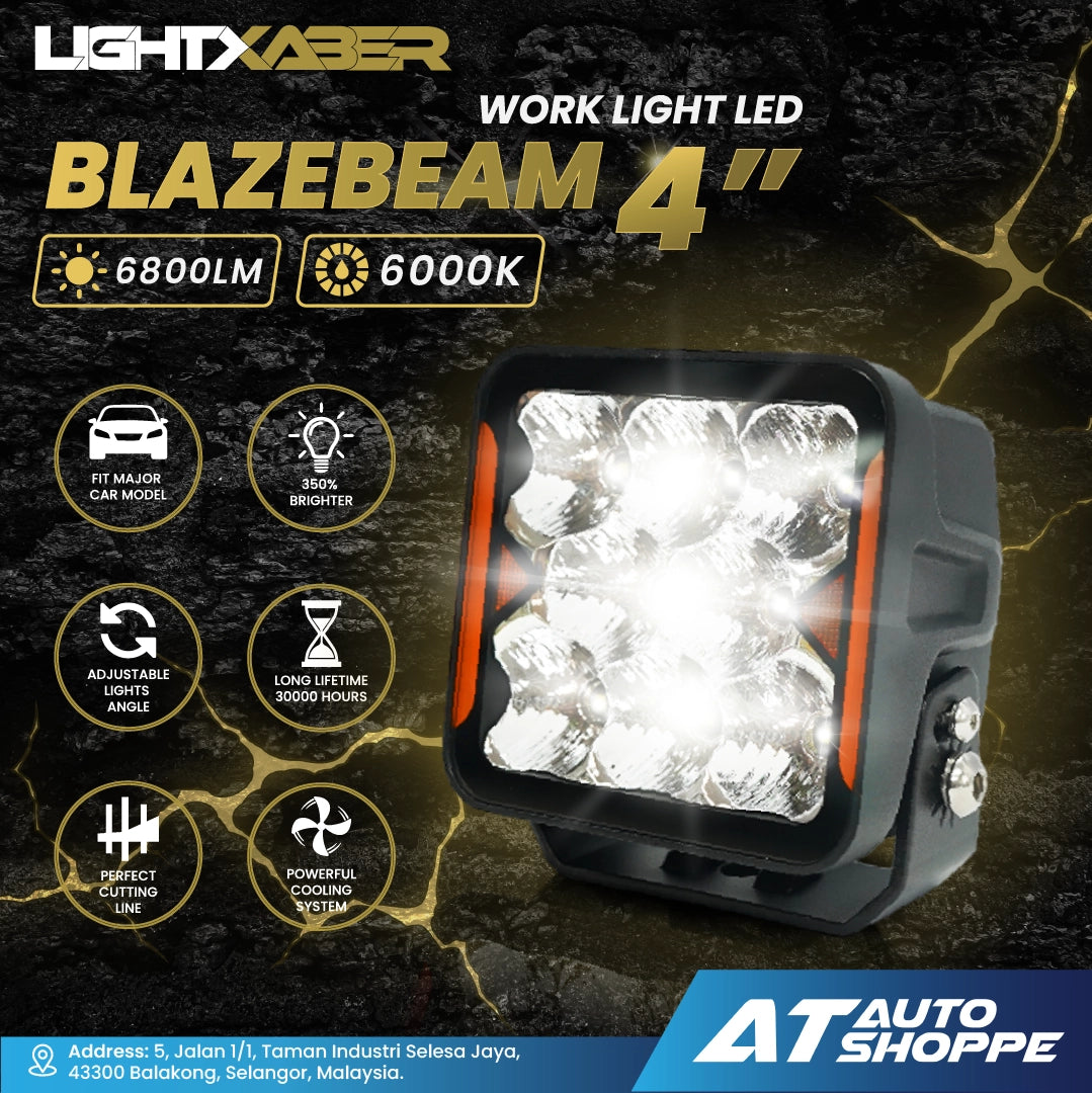 Lightxaber Blazebeam 4" Work Light LED (1 Piece)