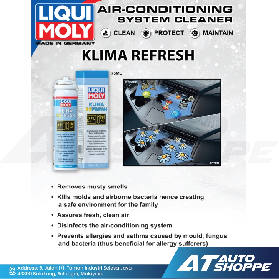 Liqui Moly Klima Refresh (75ml) Cleaner Fresh Scent Disinfectant