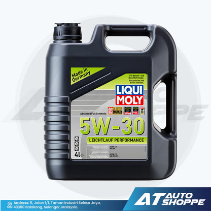 Liqui Moly 5W-30 oil container with branding on a white background