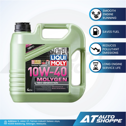 Liqui Moly Molygen 10W40 Full Synthetic Engine Oil (4L)