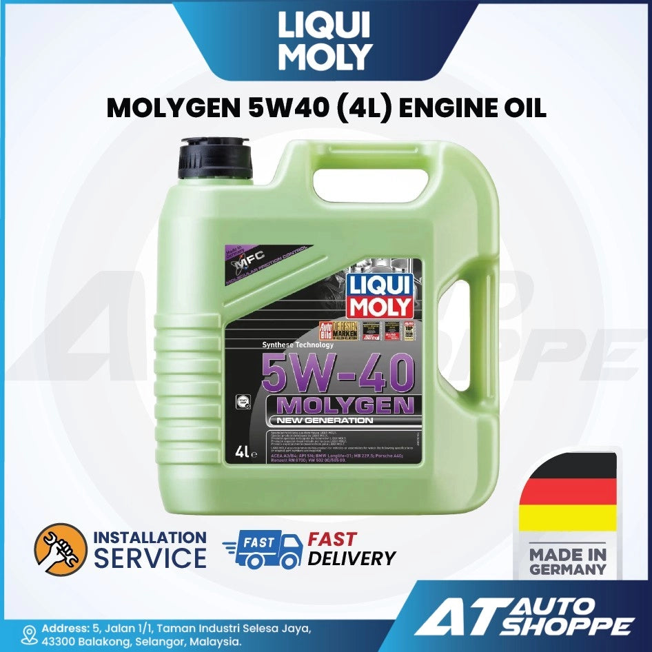 Liqui Moly Molygen 5W40 Fully Synthetic Motor Oil (4L)