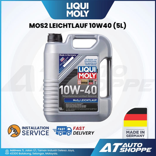Liqui Moly MOS2 Leichtlauf 10W40 Full Synthetic Motor Oil (5L)