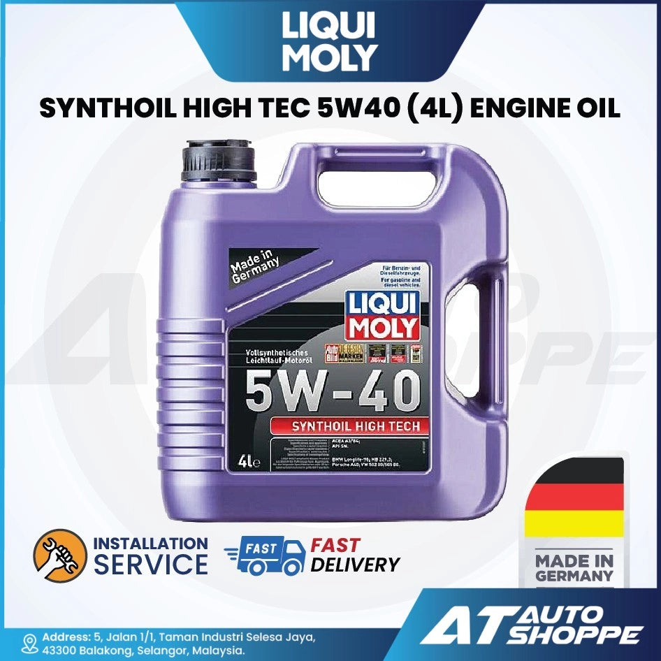 Liqui Moly Synthoil High Tec 5W40 Full Synthetic Engine Oil (4L)