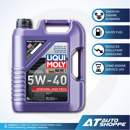Liqui Moly Synthoil High Tec 5W40 Full Synthetic Engine Oil (5L)