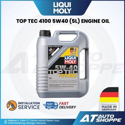 Liqui Moly Top Tec 4100 5W40 Full Synthetic Engine Oil (5L)