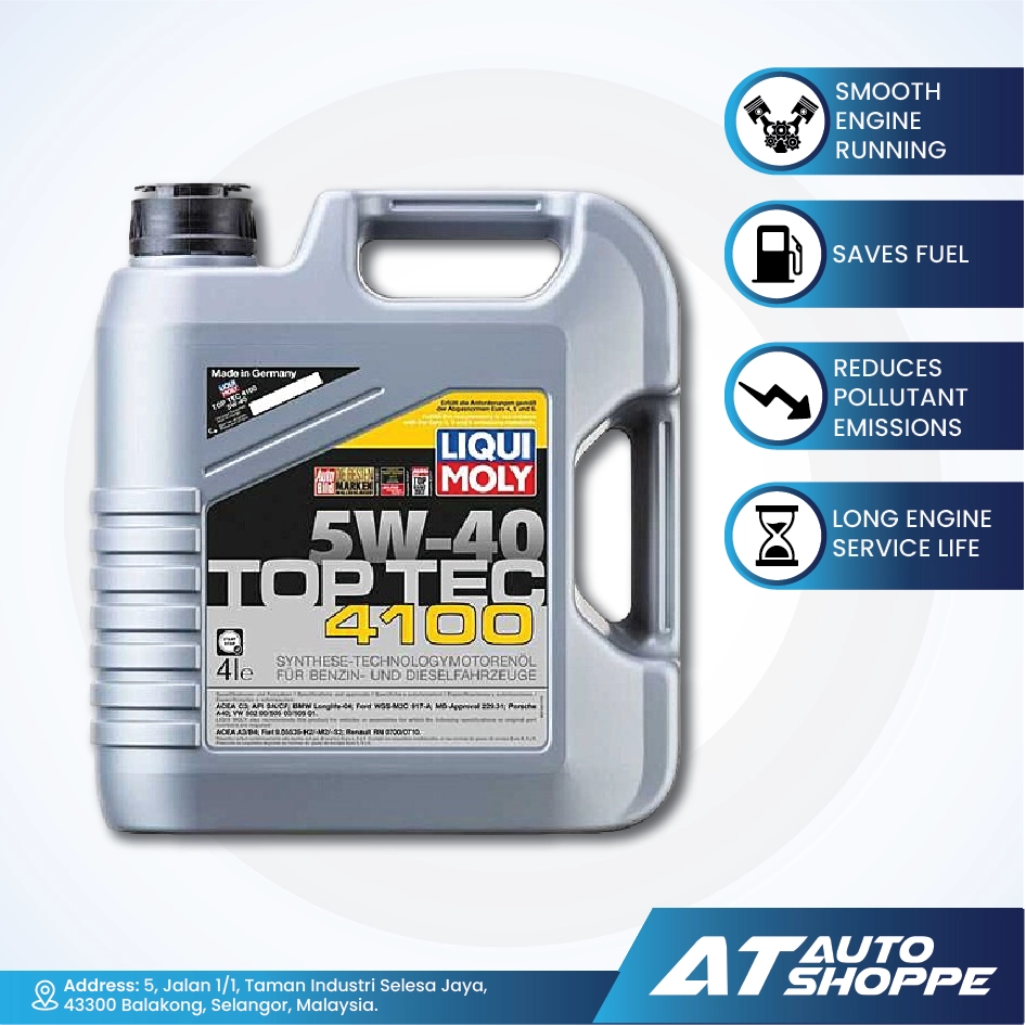 (Clearance) Liqui Moly Top Tec 4100 5W40 (4L)