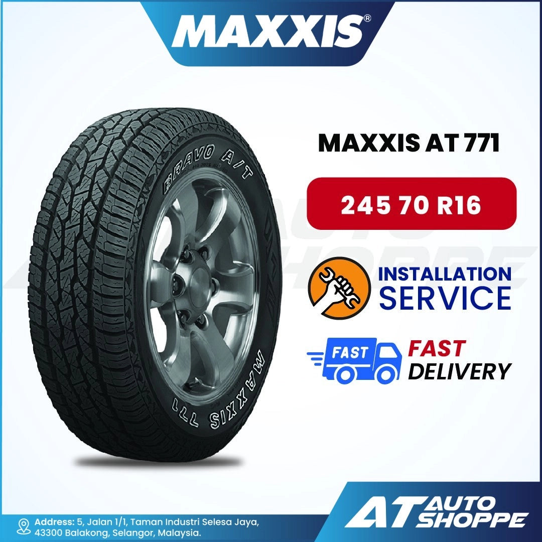 Maxxis Bravo AT-771 All Terrain Tyre 245/70R16 265/70R16 265/65R17 265/60R18 (1 Tire)