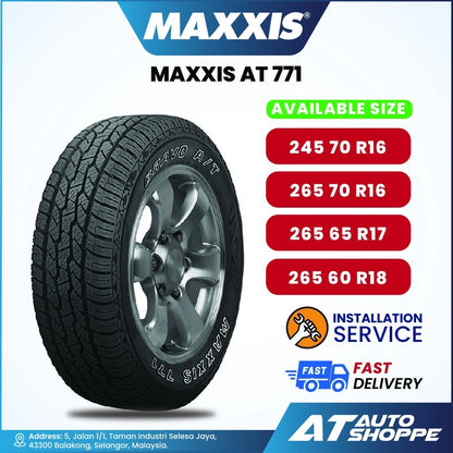 Maxxis Bravo AT-771 All Terrain Tyre 245/70R16 265/70R16 265/65R17 265/60R18 (1 Tire)