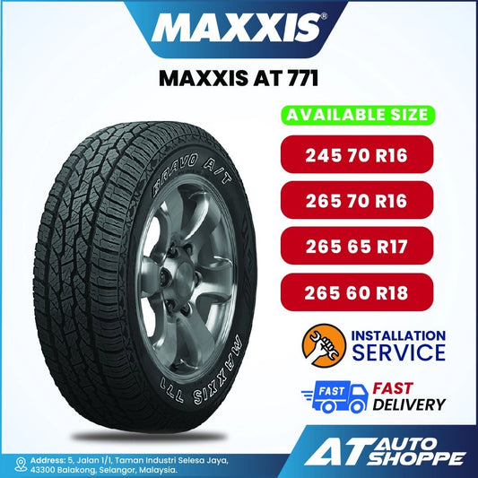 Maxxis Bravo AT-771 All Terrain Tyre 245/70R16 265/70R16 265/65R17 265/60R18 (1 Tire)