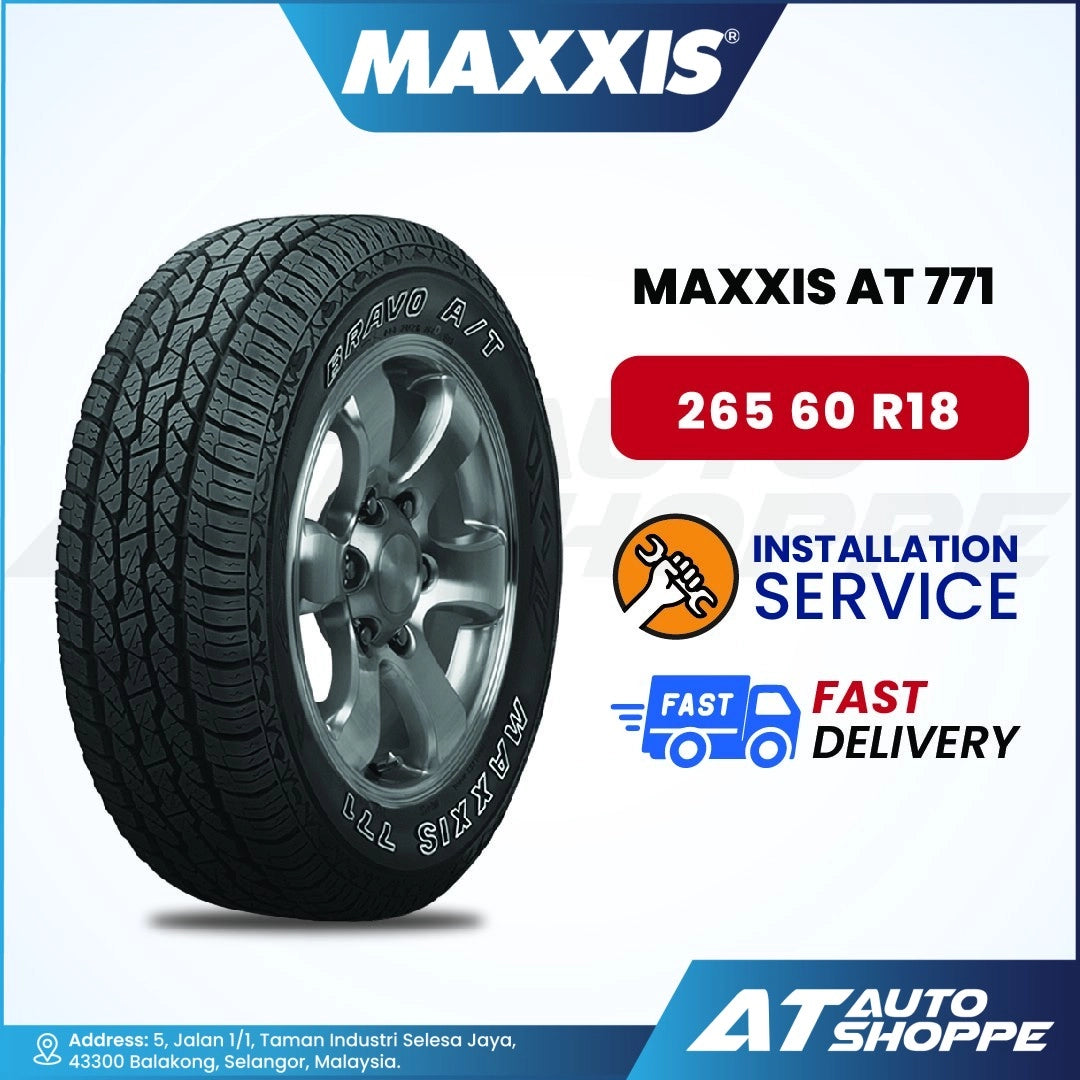 Maxxis Bravo AT-771 All Terrain Tyre 245/70R16 265/70R16 265/65R17 265/60R18 (1 Tire)