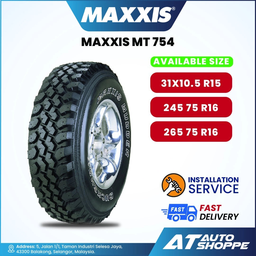 Maxxis Buckshot Mudder MT-754 Mud Terrain Tyre (1 Tire)