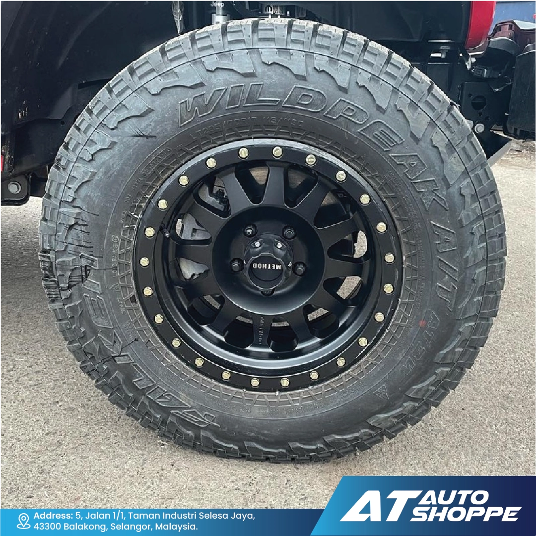 Method MR301-Matte Black 18x9 ET25 5x150 (1 piece)