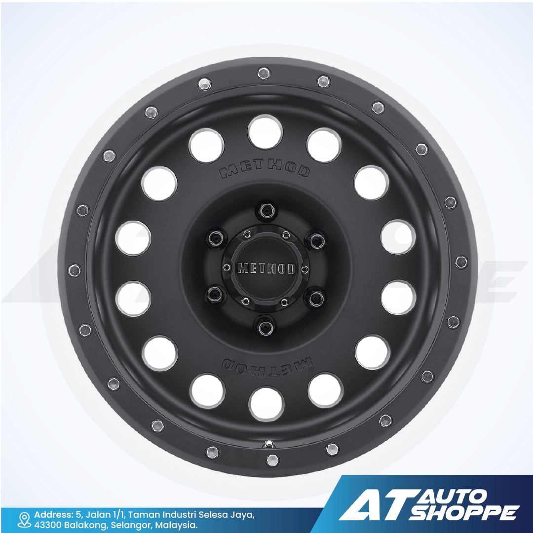 Method MR307-Matte Black 17x8.5 ET0 6x139.7 (1 Piece)
