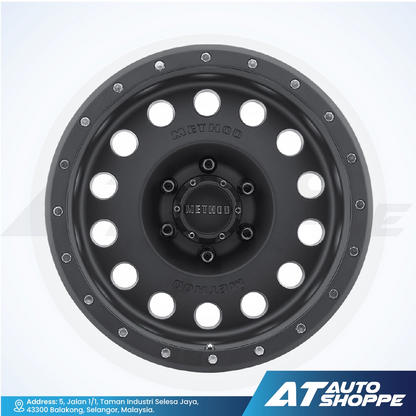 Method MR307-Matte Black 17x8.5 ET0 6x139.7 (1 Piece)