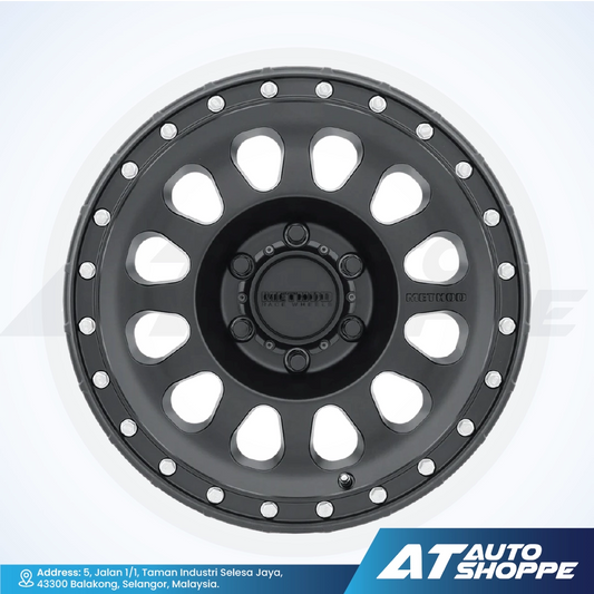 Method MR315-Matte Black 17x9 ET-12 6x139.7 (1 Piece)