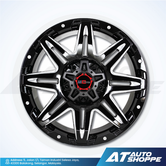 Monsterims MC-802 Satin Black 18x9 ET0 6x114.3 (1 Piece)