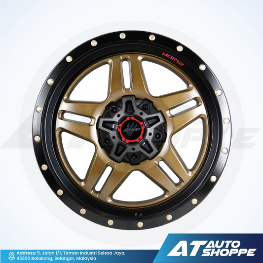 Monsterims MOR-12 Bronze Black Lip 16x9 ET-24 6x139.7 (1 Piece)