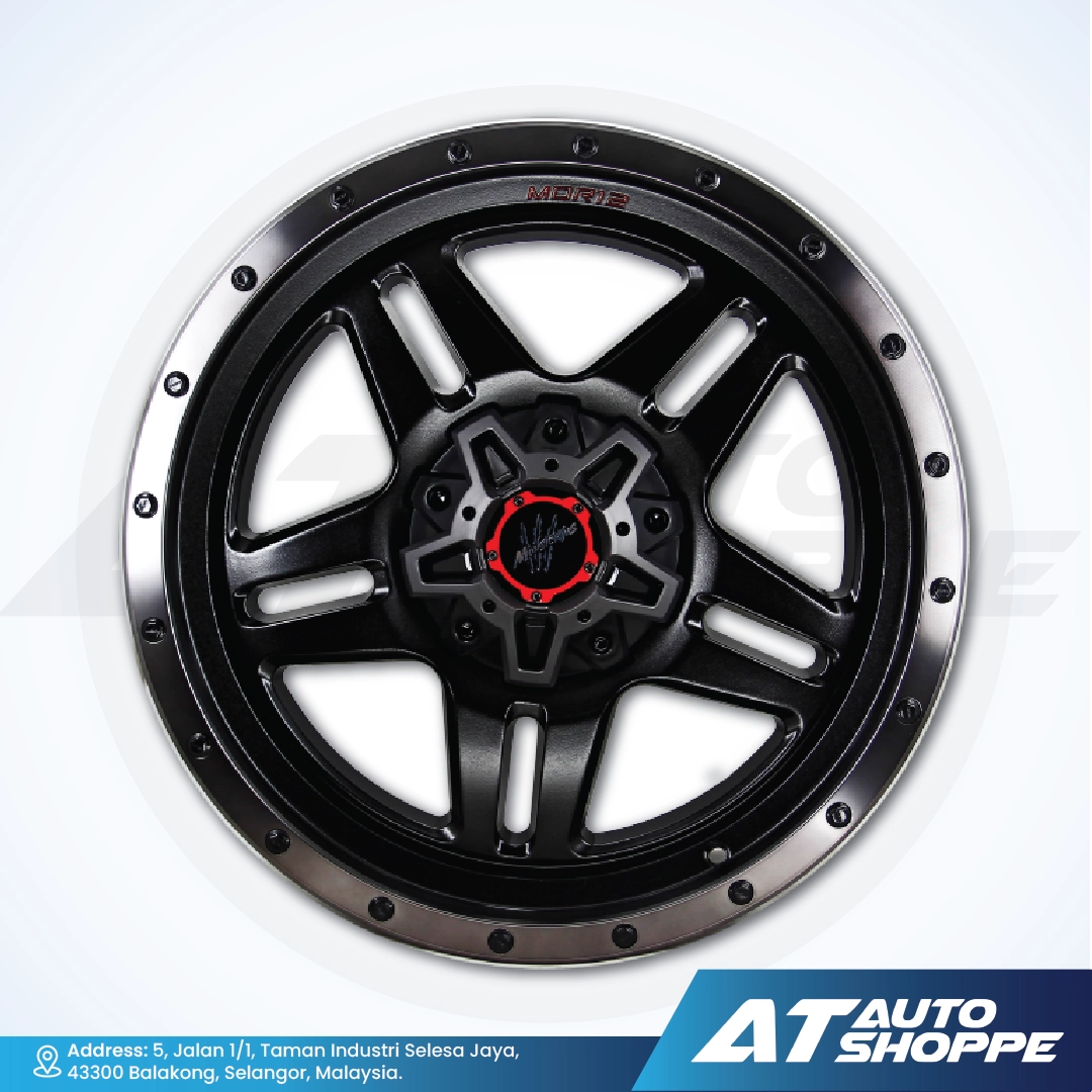 Monsterims MOR-12 Addict Sand Black Clear Lip 20x9 ET10 6x139.7 (1 Piece)