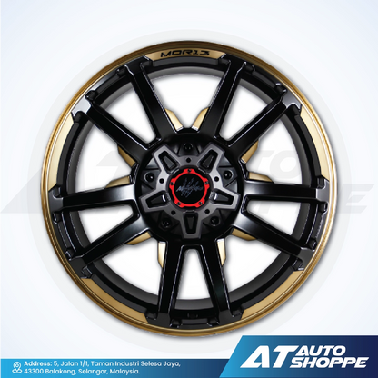 Monsterims MOR-13 Assassin Matte Black Bronze Machine 20x9 ET10 6x139.7 (1 Piece)