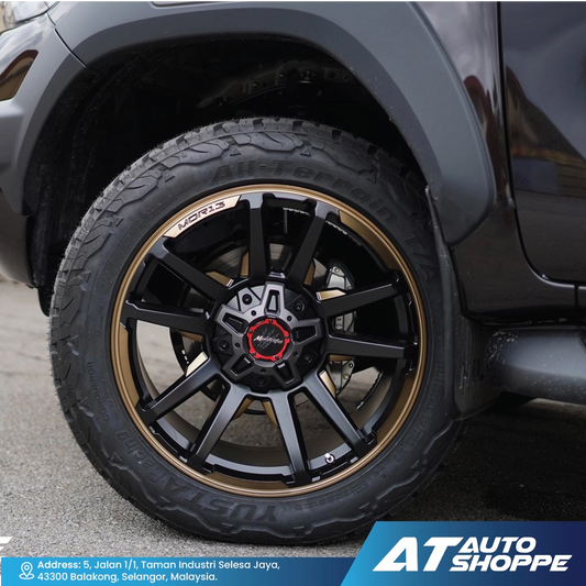 Monsterims MOR-13 Assassin Matte Black Bronze Machine 20x9 ET10 6x139.7 (1 Piece)