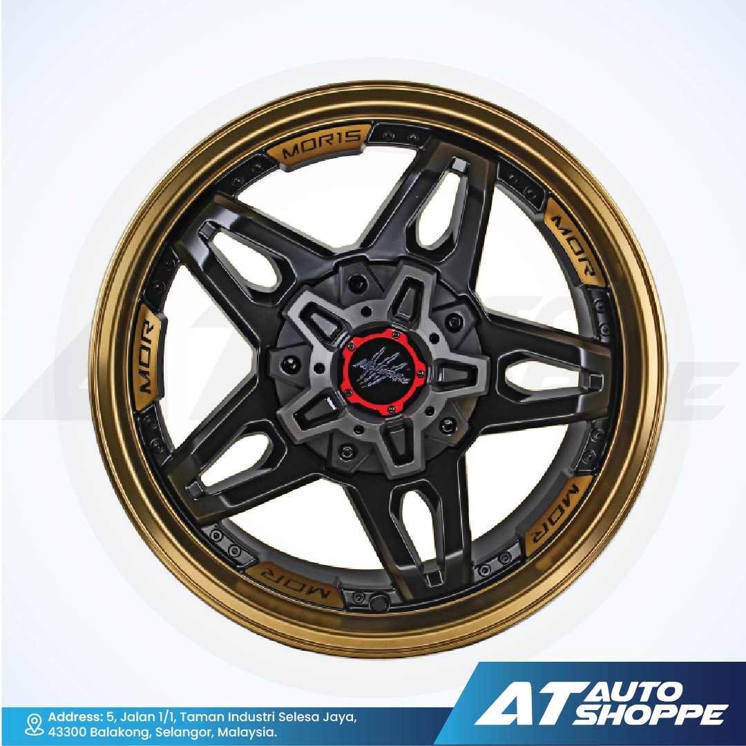 Monsterims MOR-15 Arctic Black Matte 18x9 ET10 6x139.7  (1 Piece)