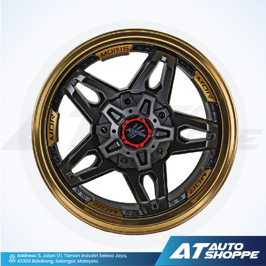 Monsterims MOR-15 Arctic Black Matte 18x9 ET10 6x139.7  (1 Piece)