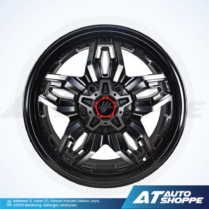 Monsterims MOR-16 Aurora Black Mill 20x9 ET10 6x139.7 (1 Piece)