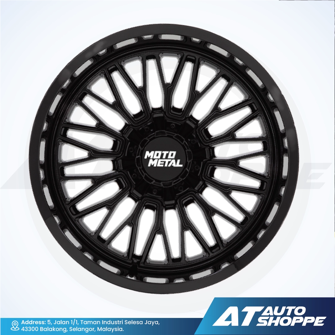 Moto Metal MO809-Gloss Black Machined 20x10 ET-18 6x139.7 (1 piece)