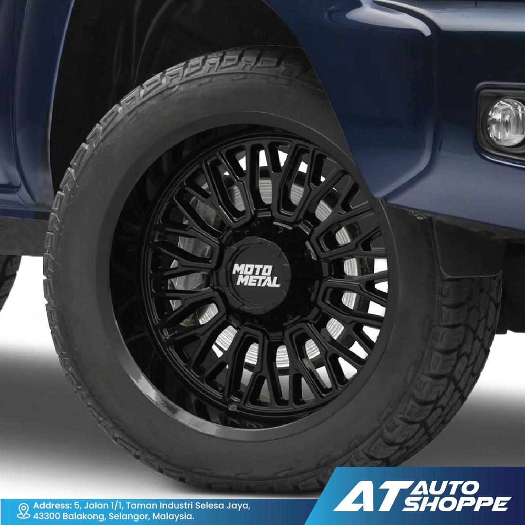 Moto Metal MO809-Gloss Black Machined 20x10 ET-18 6x139.7 (1 piece)