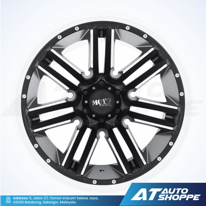 Moto Metal MO978-Satin Black Razor 20x10 ET-24 6x139.7 (1 piece)