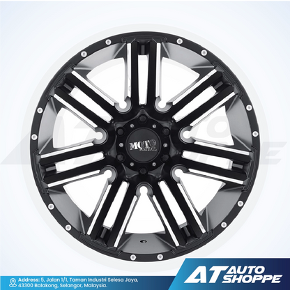 Moto Metal MO978-Satin Black Razor 20x9 ET18 6x139.7 (1 Piece)
