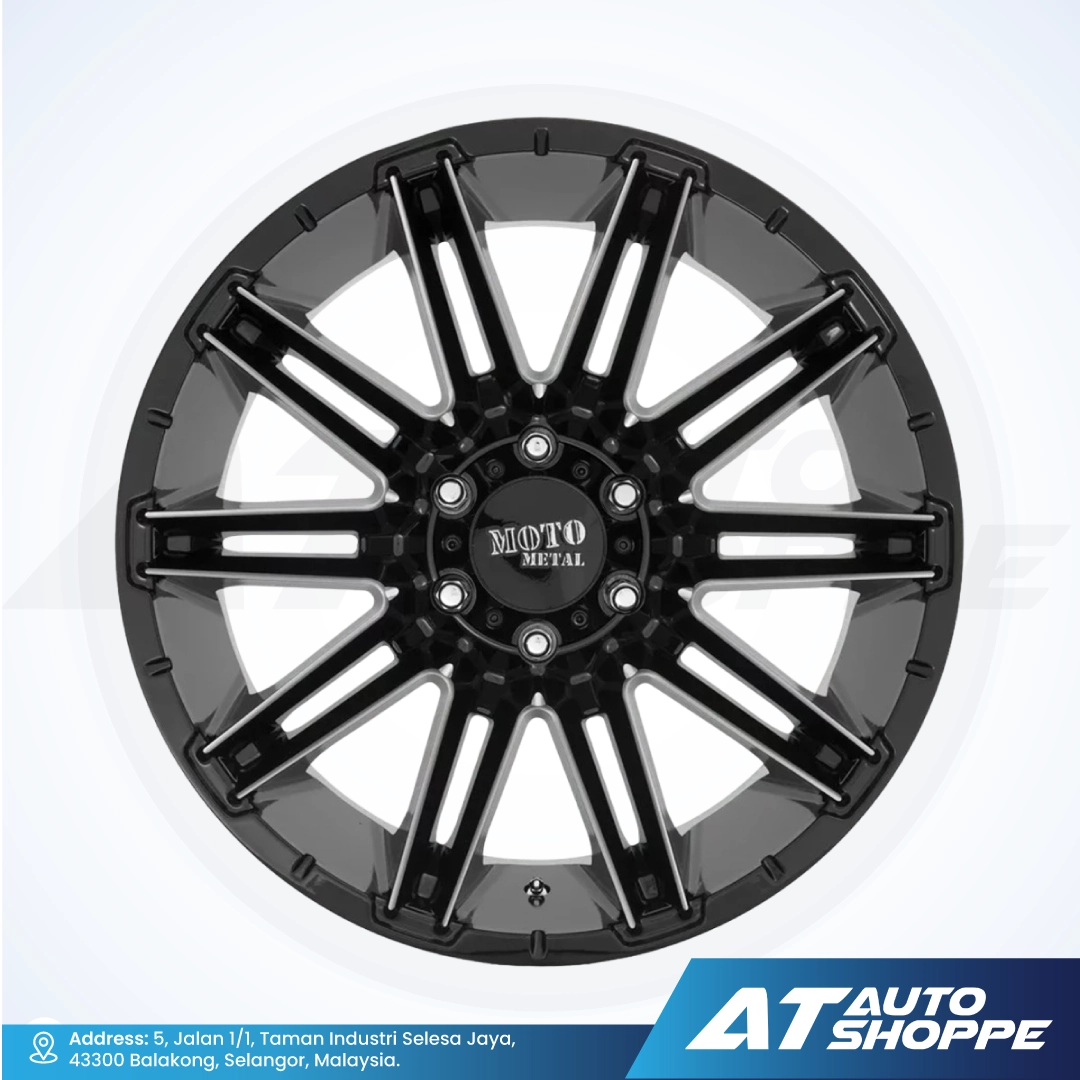 Moto Metal MO998-Gloss Black/Milled 20x10 ET-18 6x139.7 (1 piece)