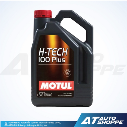MOTUL H-Tech 100 Plus 10W40 Fully Synthetic Original (4L)
