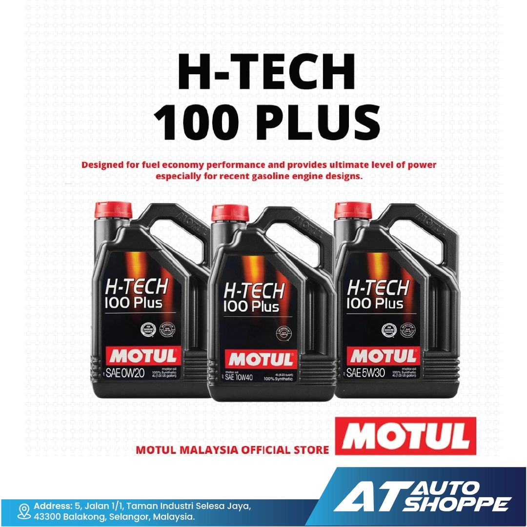 MOTUL H-Tech 100 Plus 10W40 Fully Synthetic Original (4L)