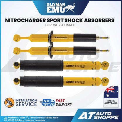 Old Man Emu Nitrocharger Sport Shock Absorbers for Isuzu D-Max