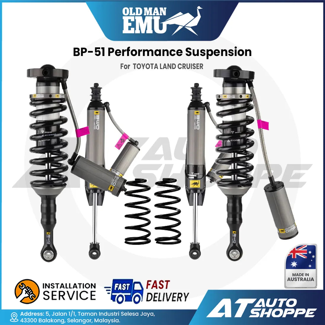 Old Man Emu BP-51 Performance Suspension For Land Cruiser 300