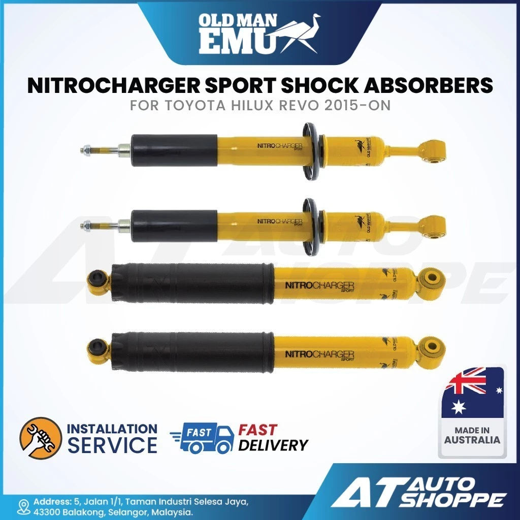 Old Man Emu Nitrocharger Sport Shock Absorbers for Toyota Hilux Revo 2015-Current