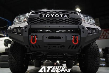 OPTION 4WD 4x4 Front Steel Bumper V1 For Toyota Hilux Revo Rocco (2015-2020)